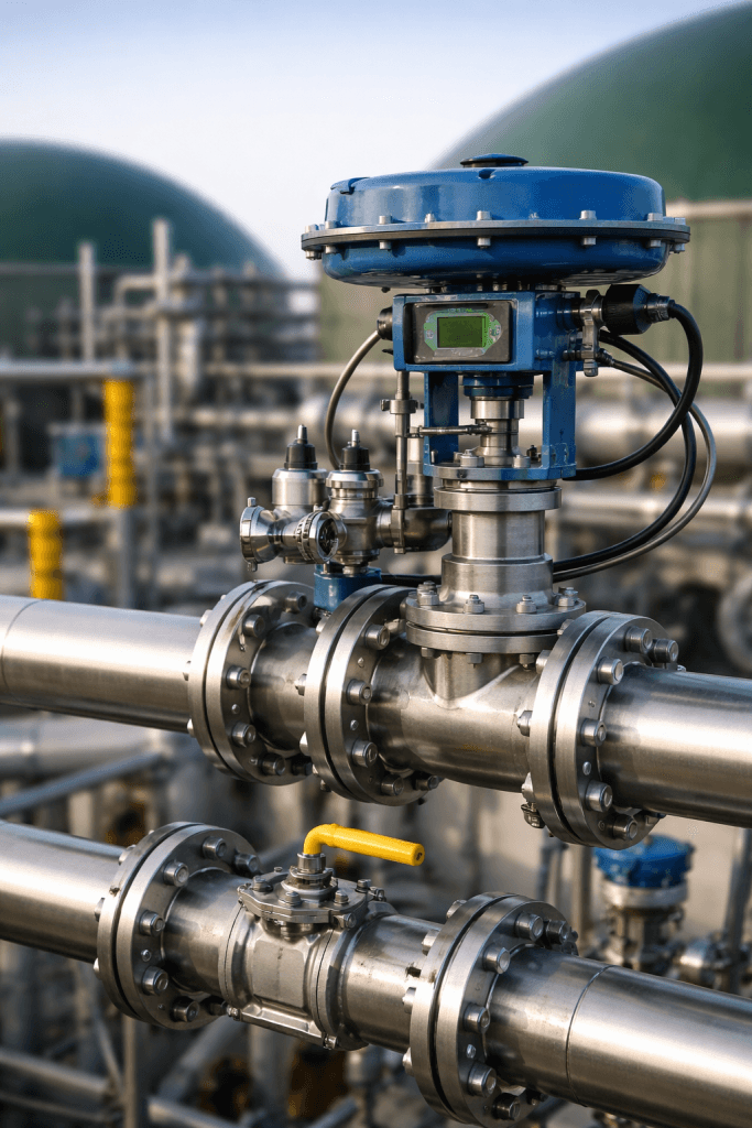 Válvulas y regulación en líneas de gas